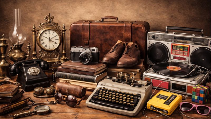 Antiguidades, vintage e retrô definidos com clareza por Cristiane Ruon dos Santos.